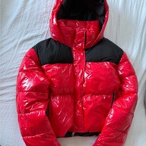 Bagatelle Red and Black Puffer Jacket